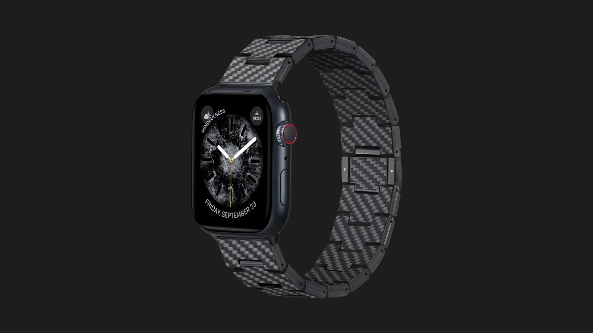 Ремінець Pitaka Carbon Fiber Band для Apple Watch 38/40/41/42mm & 44/45/46/49mm (Black/Grey Twil)