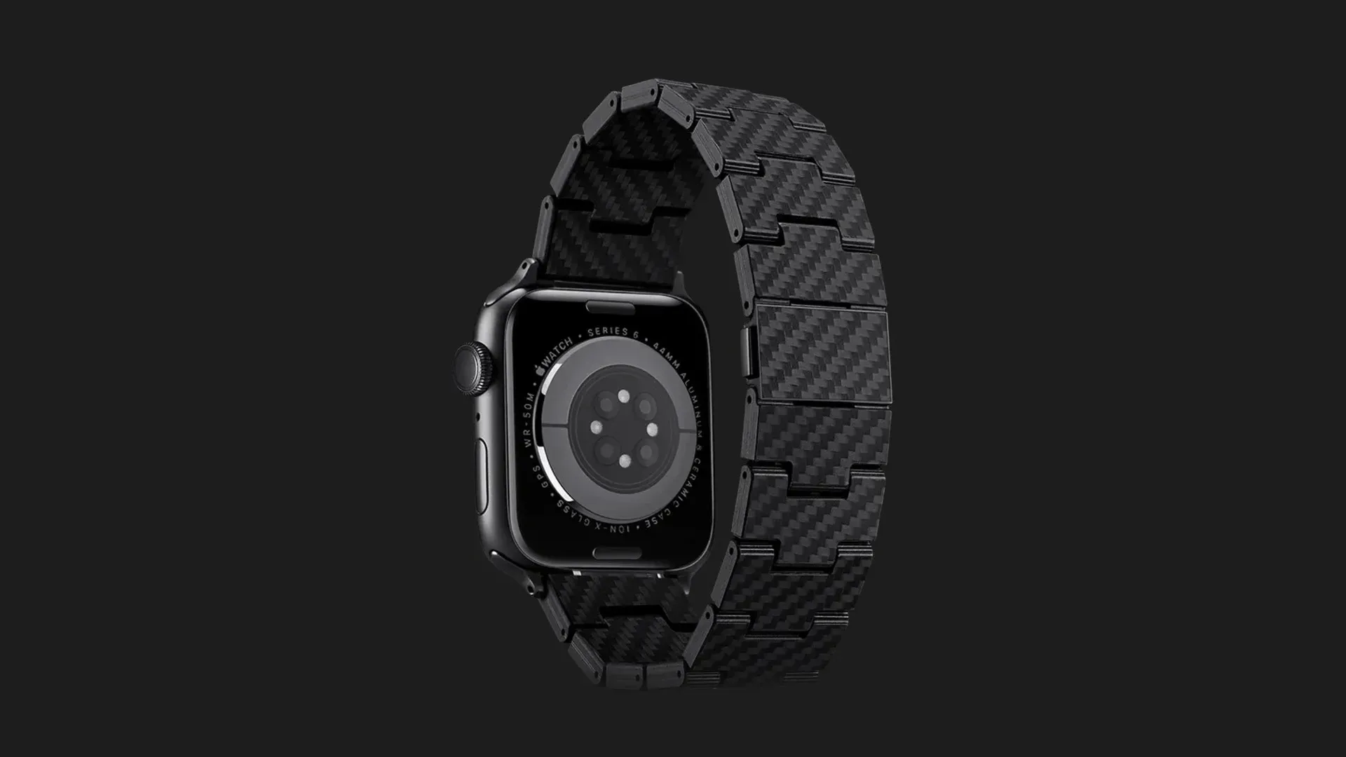 Ремінець Pitaka Carbon Fiber Band для Apple Watch 38/40/41/42mm & 44/45/46/49mm (Black/Grey Twil)