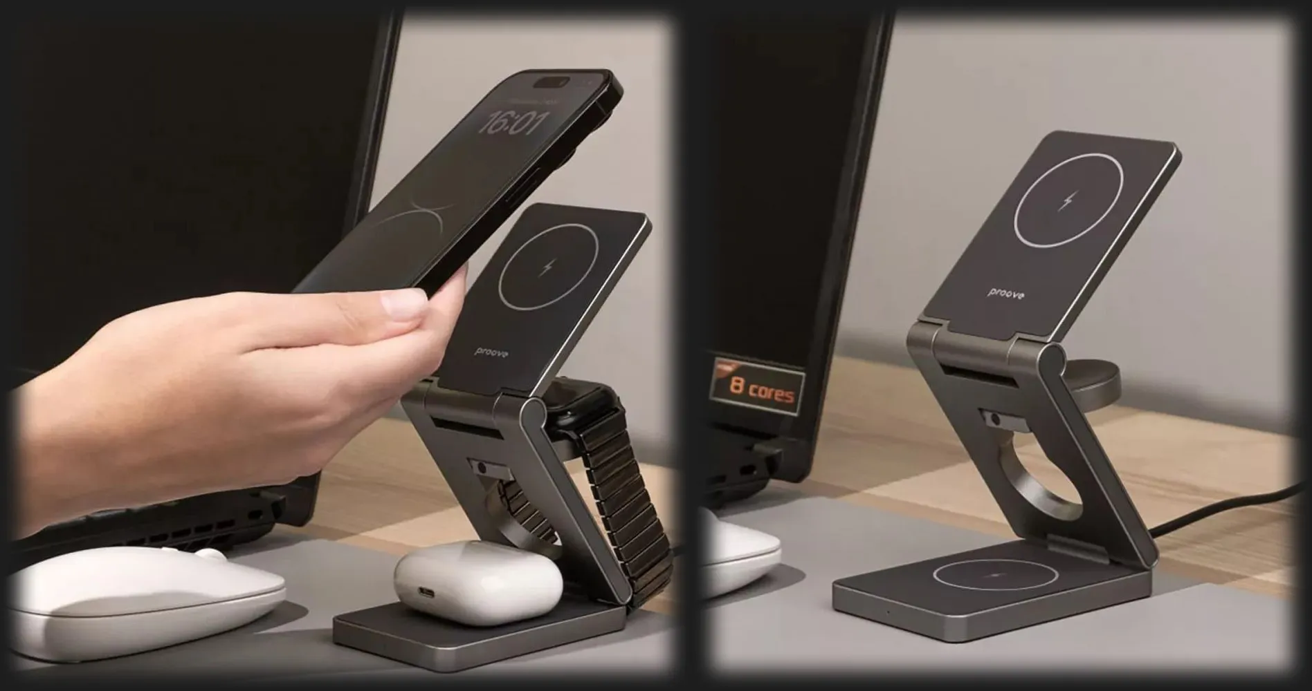 Безпровідна зарядка Proove Titan Volt 3 in 1