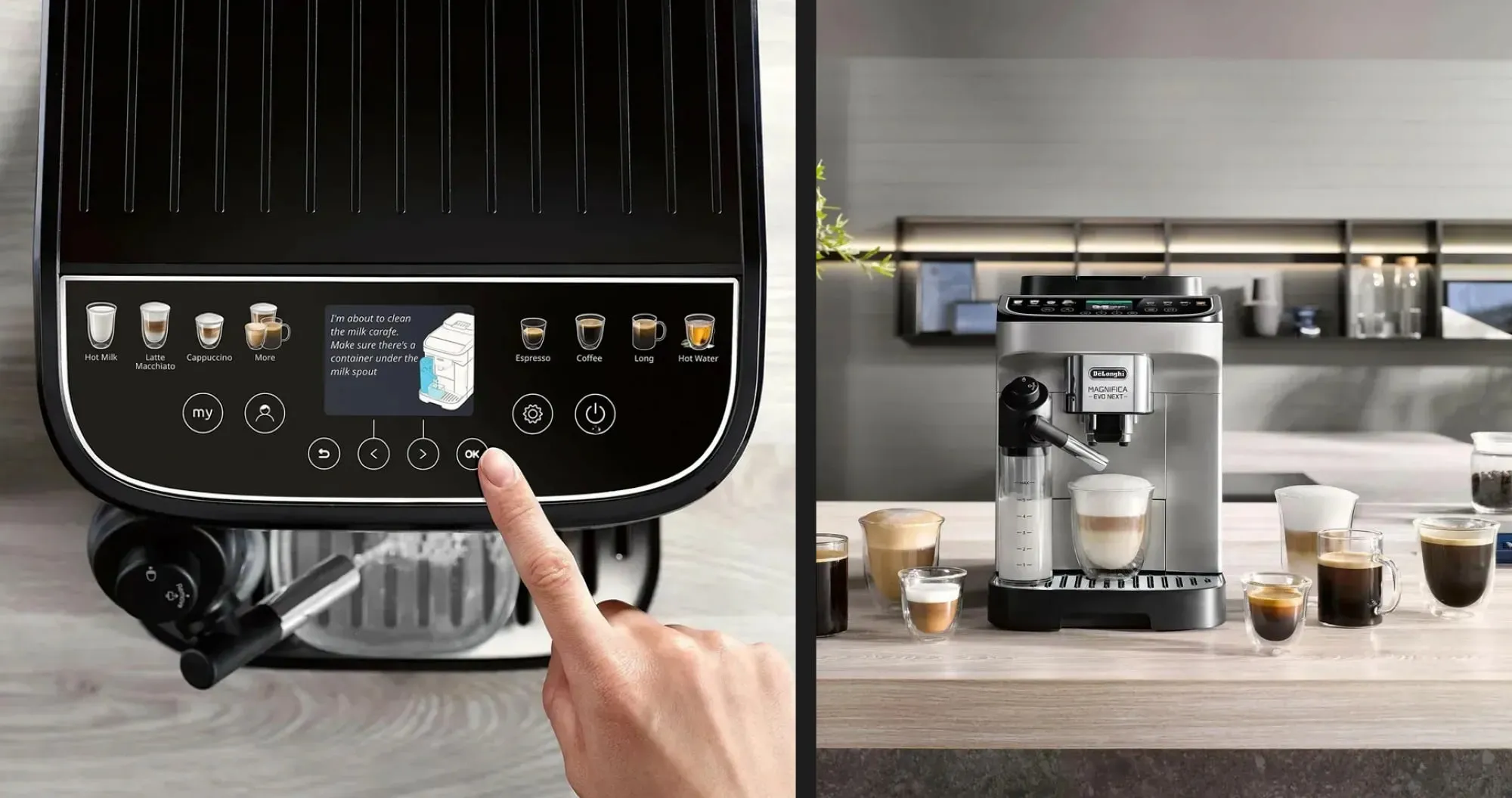 Кавомашина Delonghi Magnifica Evo Next (Silver/Black)