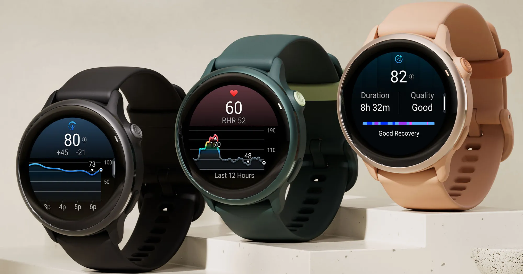 Garmin Vivoactive 6 Metallic Pink Dawn with Pink Dawn Band