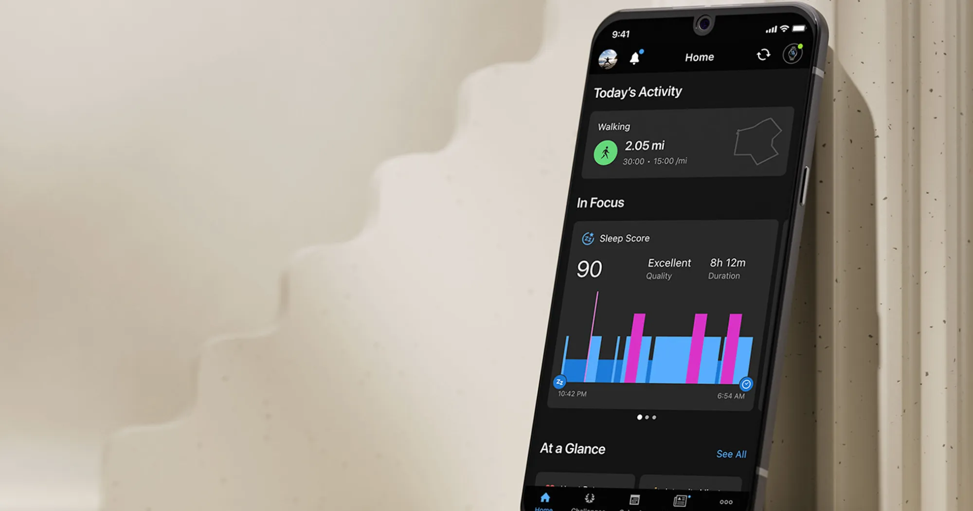 Garmin Vivoactive 6 Metallic Pink Dawn with Pink Dawn Band