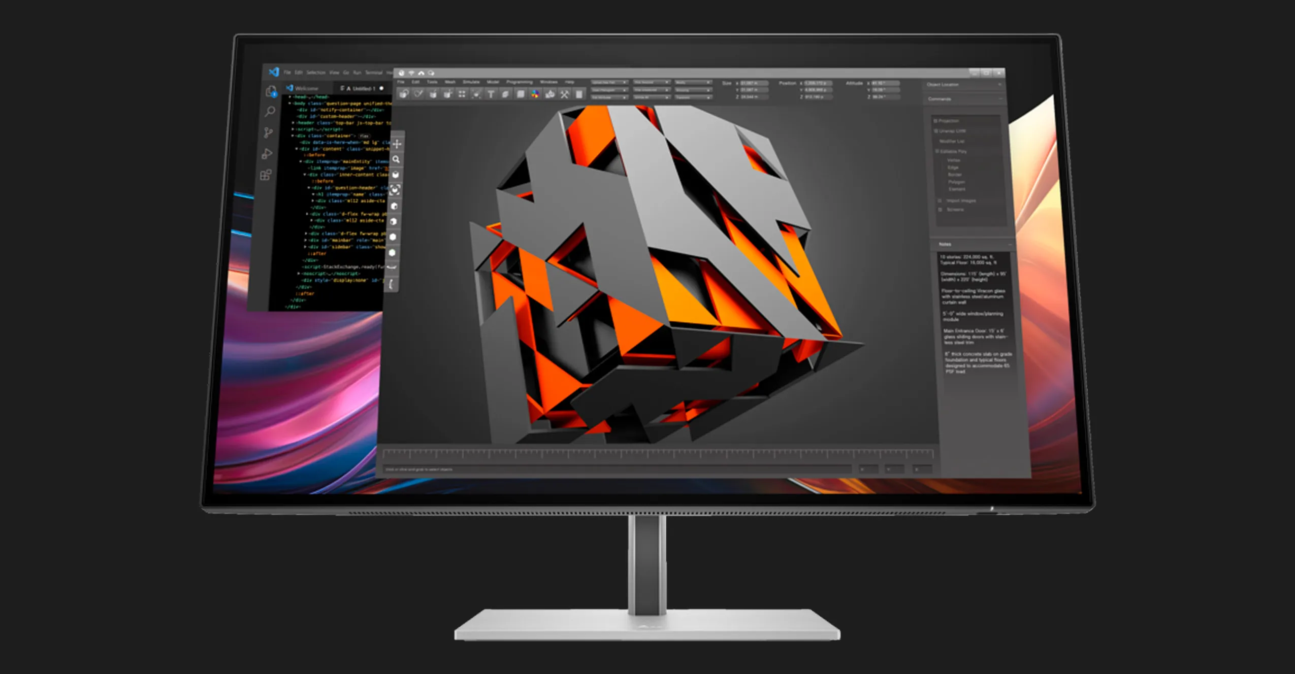 Монітор HP 27" IPS 60Hz S7 Pro 727pk 8J9G2AA (UA)