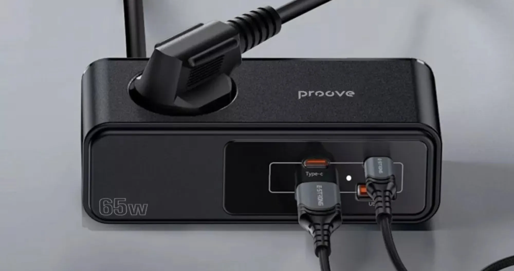 Мережевий фільтр Proove Homester Pro 65W (Розетка + 2 Type-C + 2 USB) 1.5M