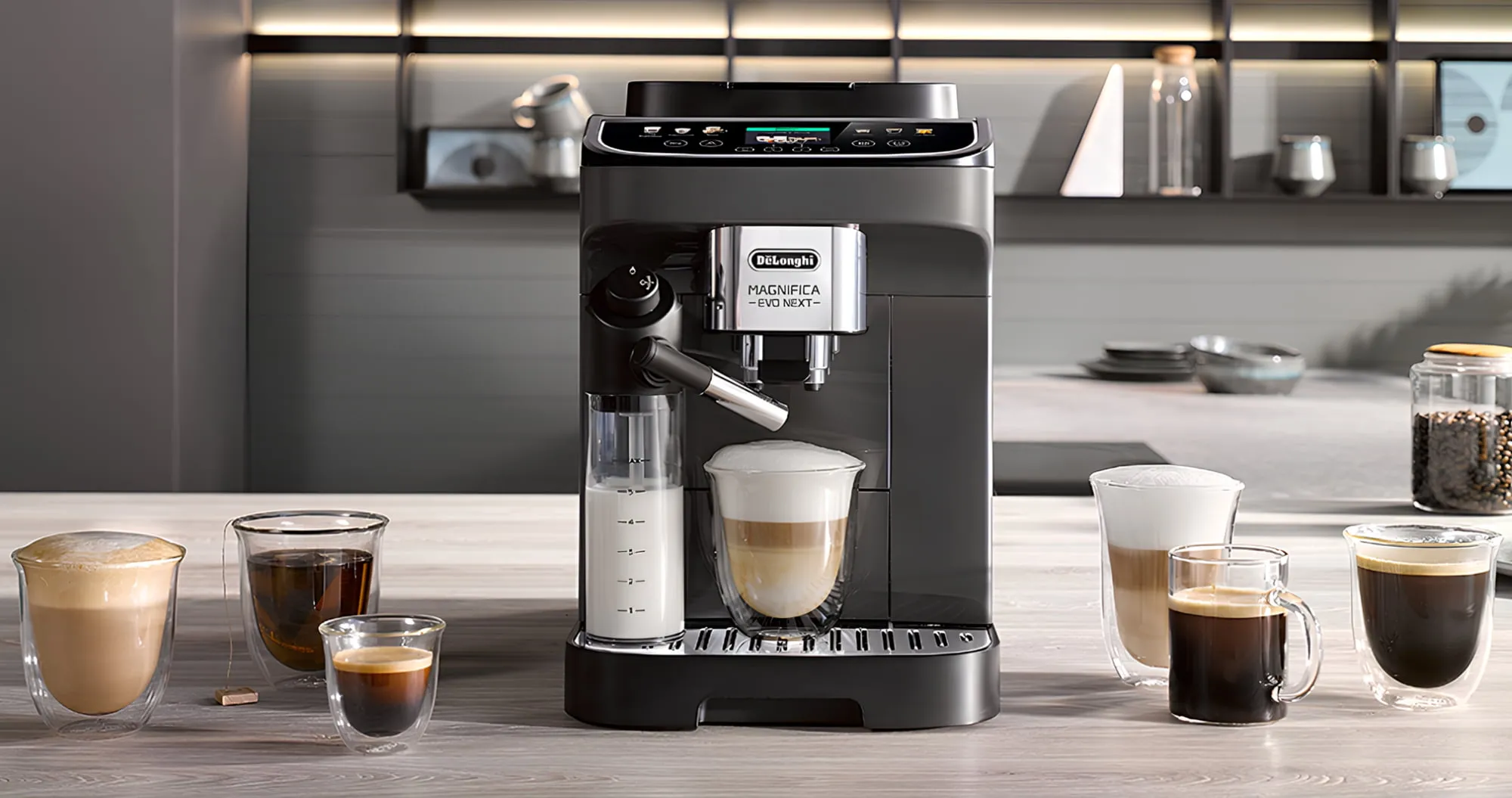 Кавомашина Delonghi Magnifica Evo Next (Black/Graphite)
