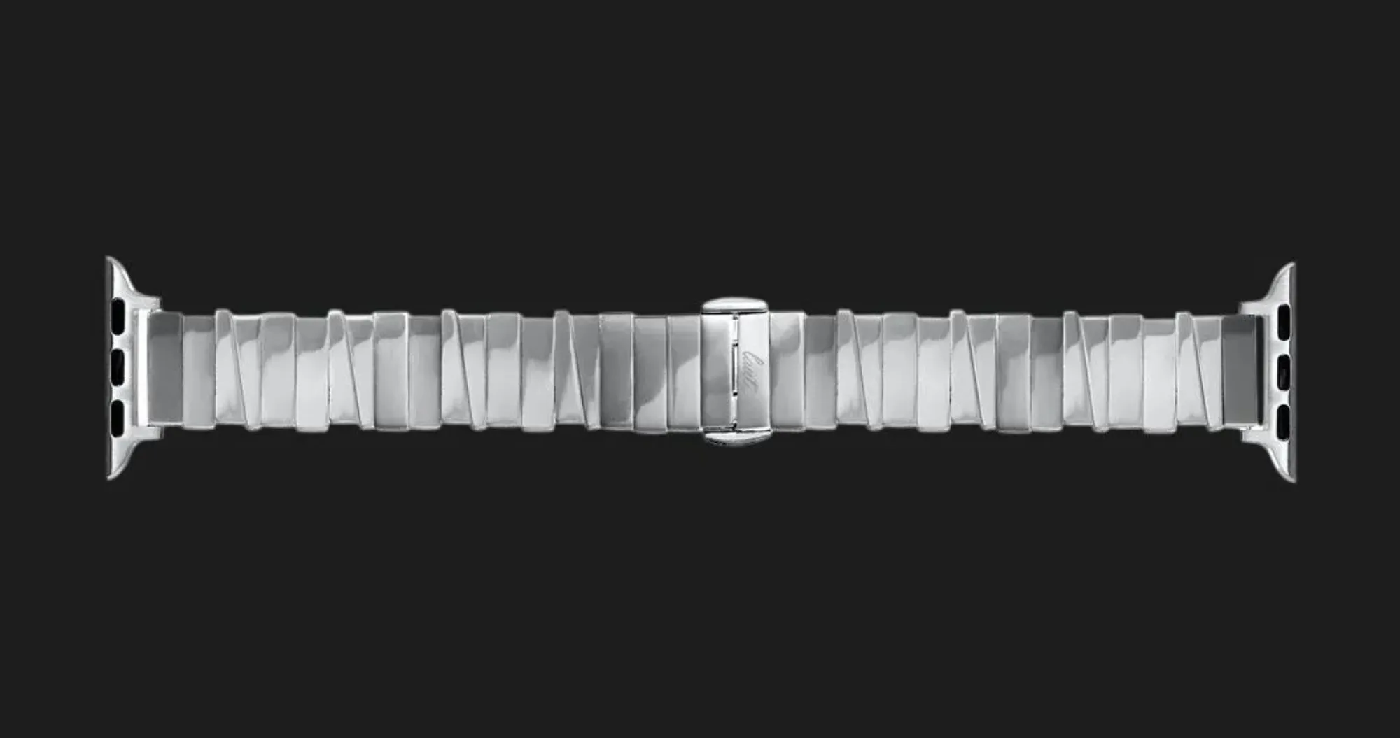 Ремінець LAUT LINKS MARCH для Apple Watch 44/45/46/49mm (Silver)