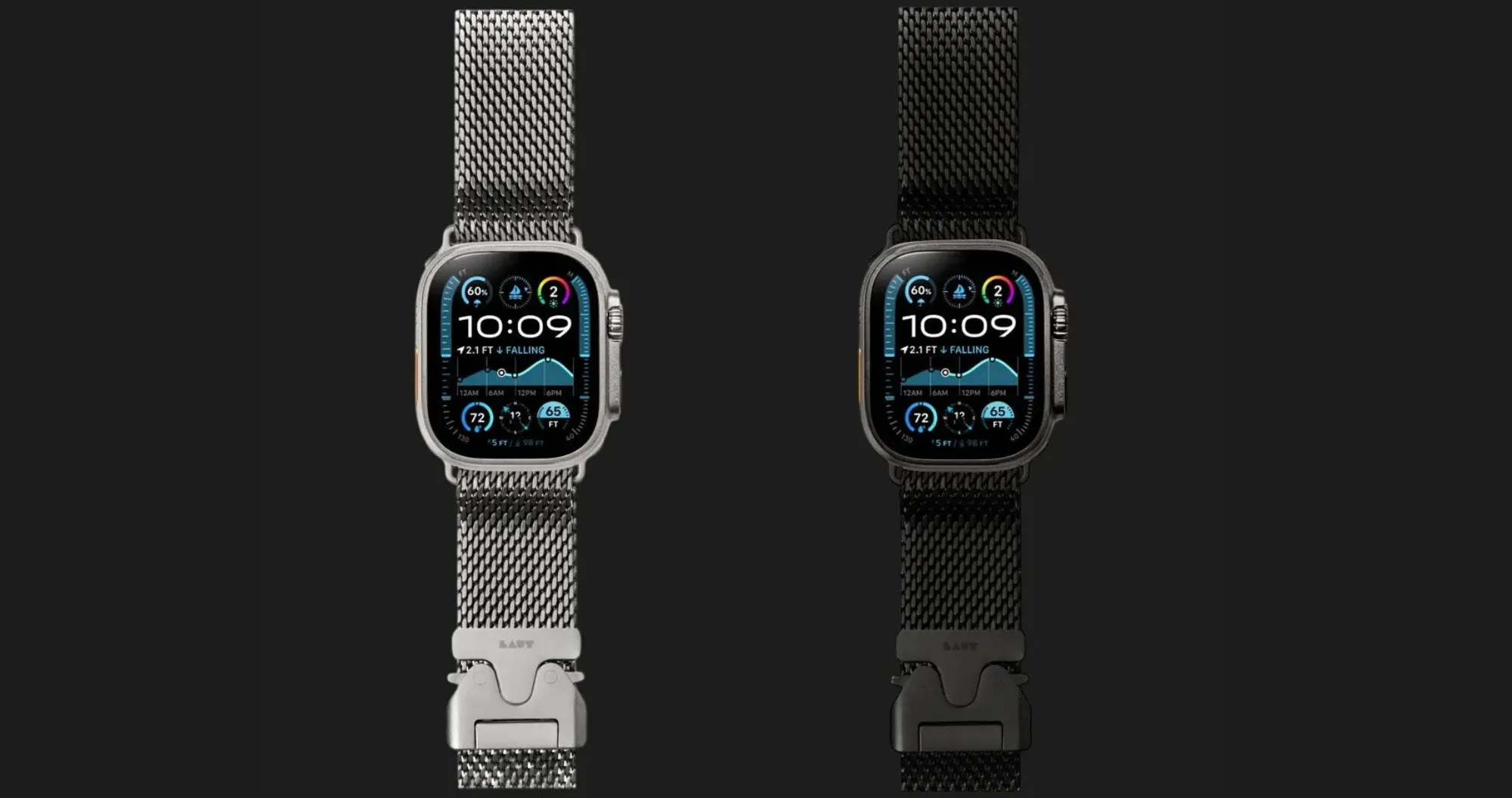Ремінець LAUT SATURN LOOP для Apple Watch 44/45/46/49mm (Black)