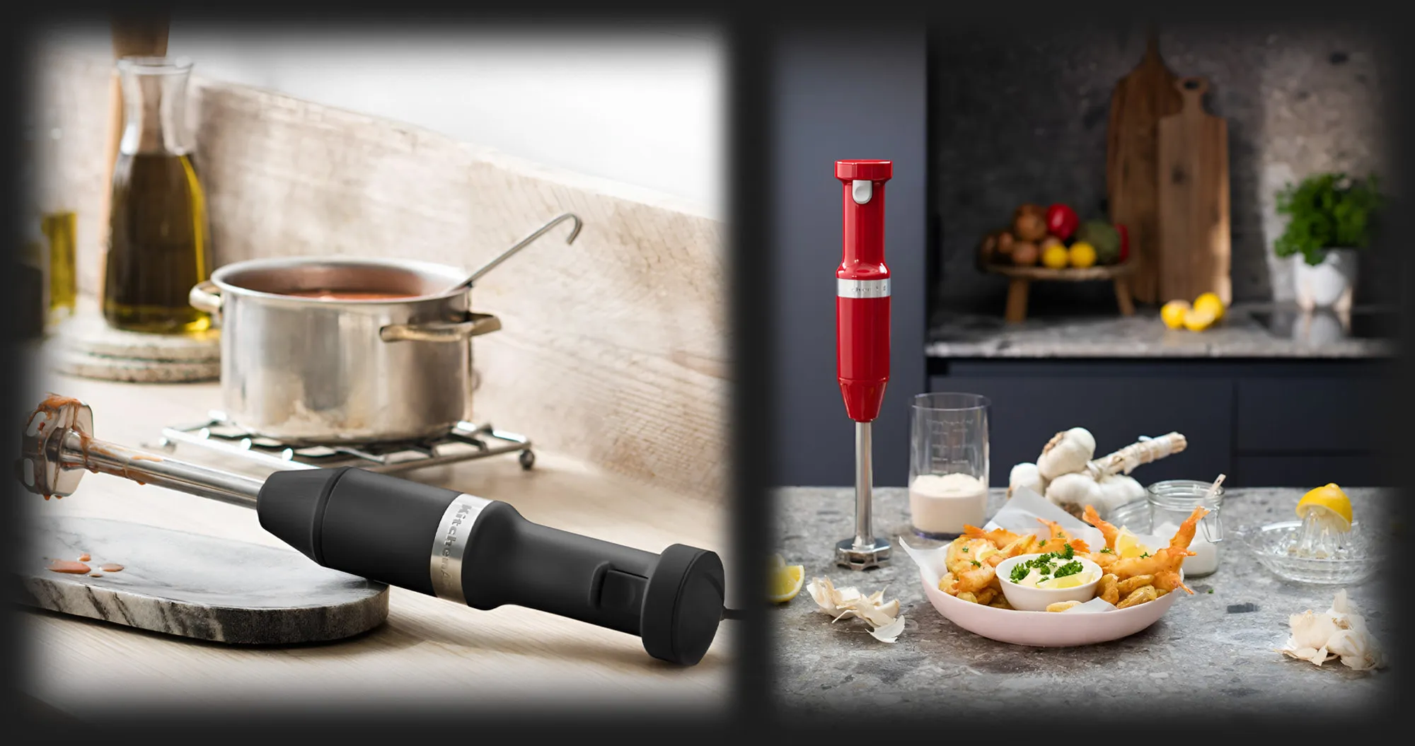 Блендер занурювальний KitchenAid з аксесуарами (Cream)