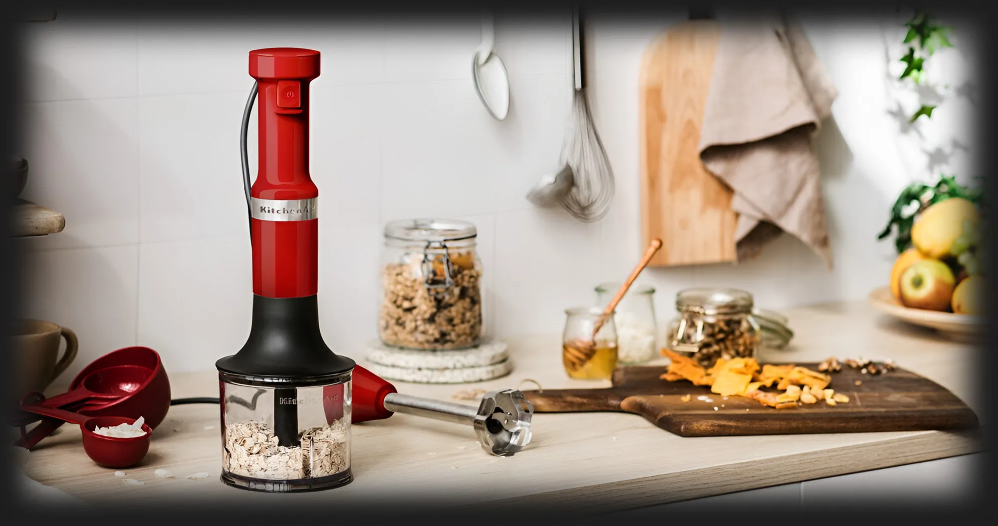 Блендер занурювальний KitchenAid з аксесуарами (Cream)