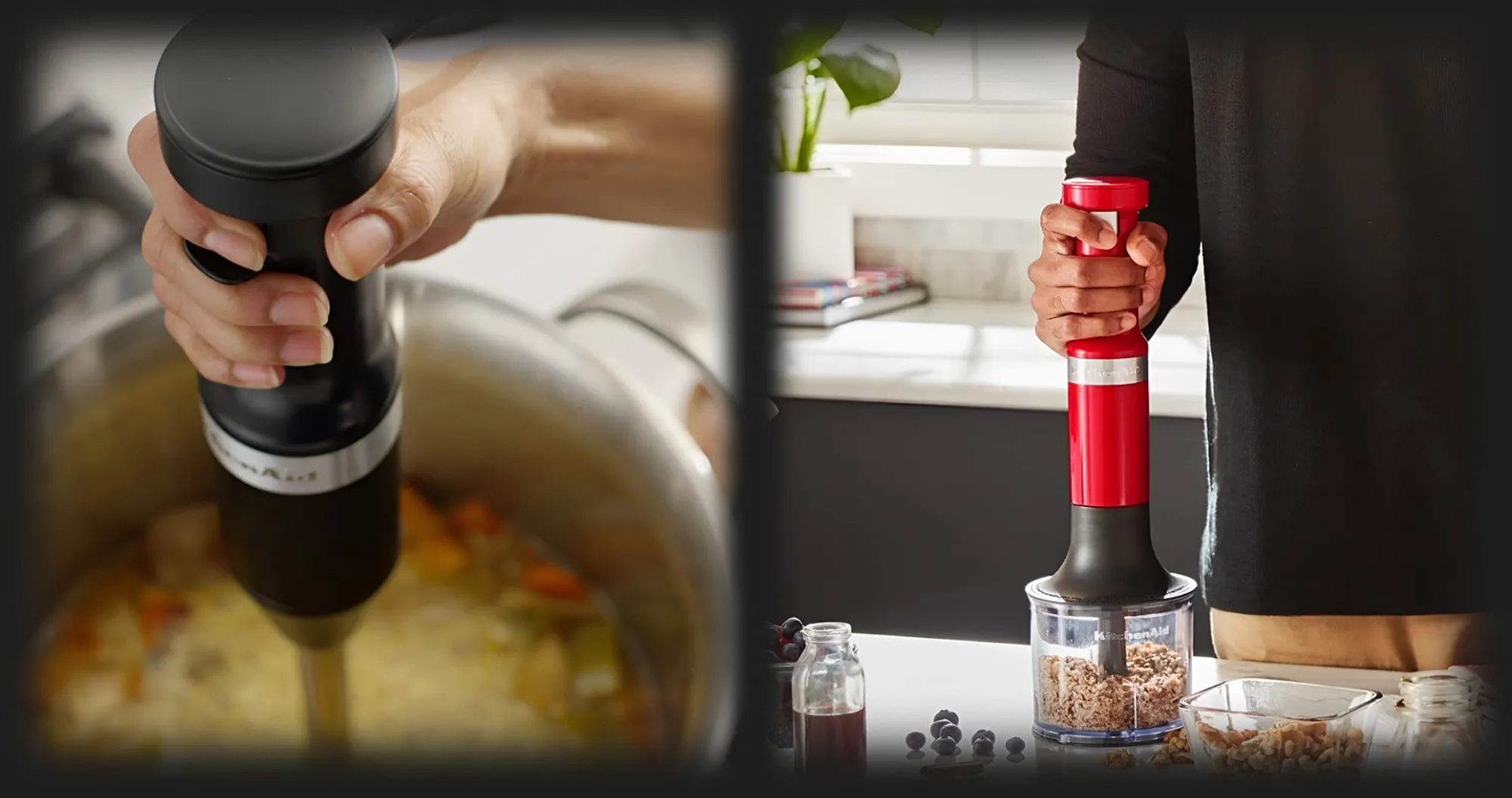 Блендер занурювальний KitchenAid з аксесуарами (Cream)