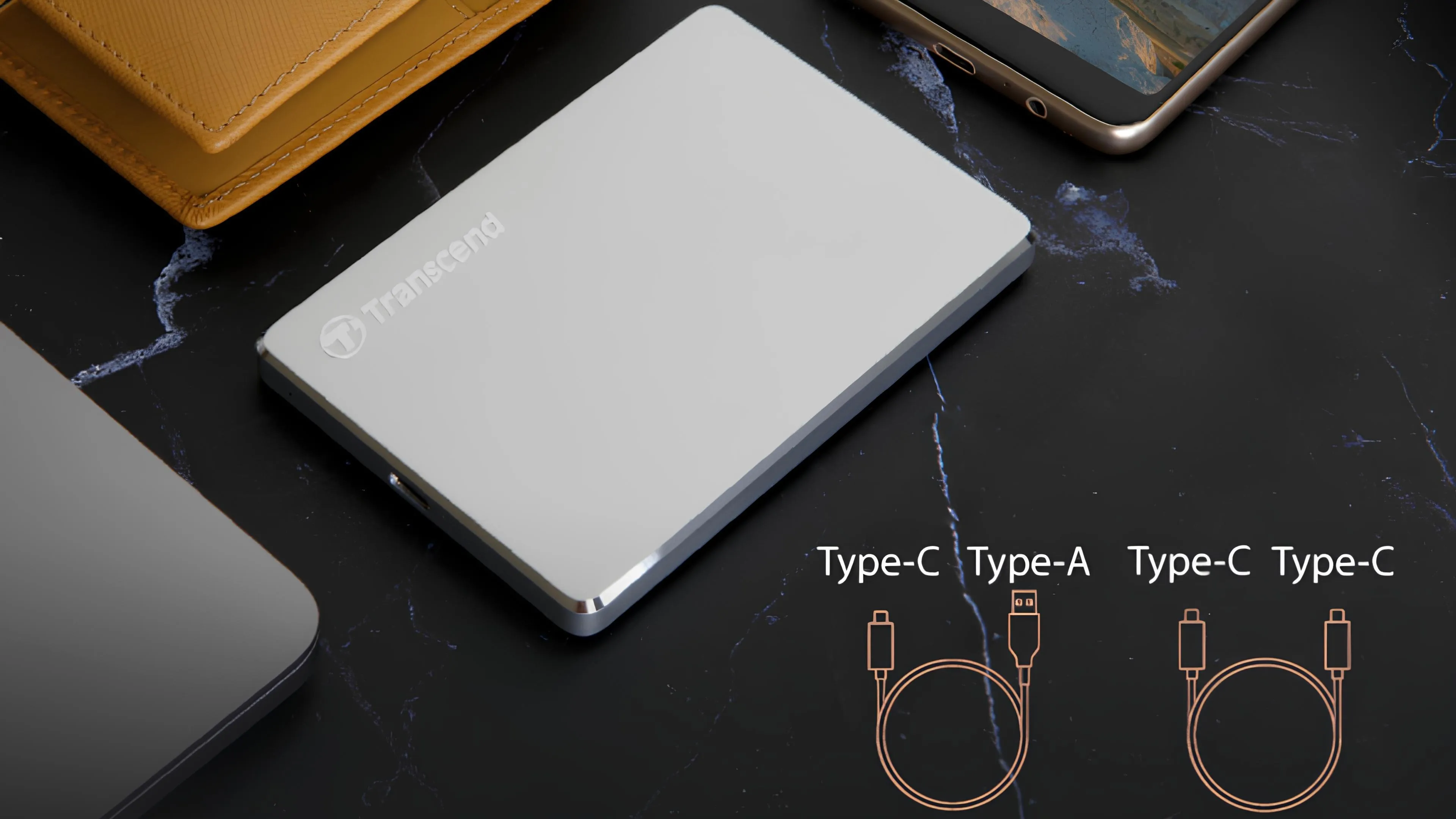 Портативний жорсткий диск Transcend 2TB USB 3.1 Type-C StoreJet 25C3S (Silver)