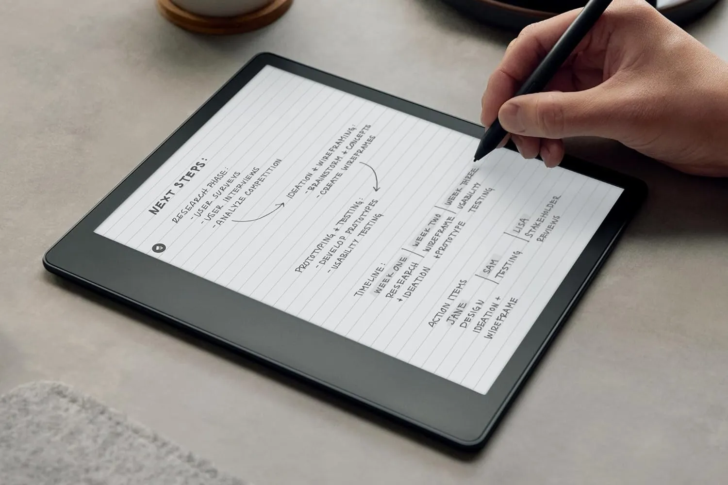 Електронна книга з підсвічуванням Amazon Kindle Scribe 64GB Premium Pen (Jade) (Standard)
