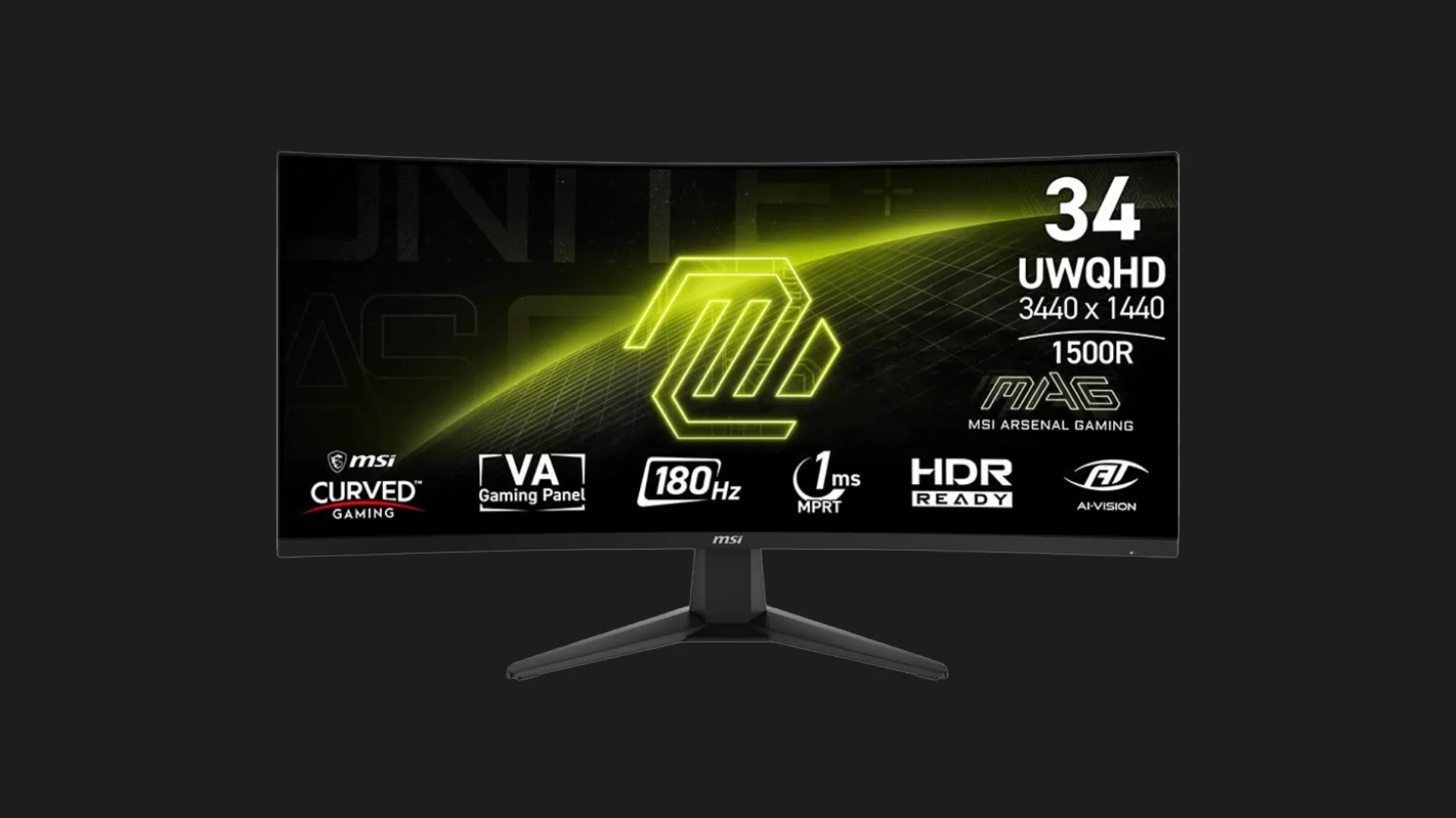Монітор MSI 34" MAG 346CQ (9S6-3DD71M-001) (UA)