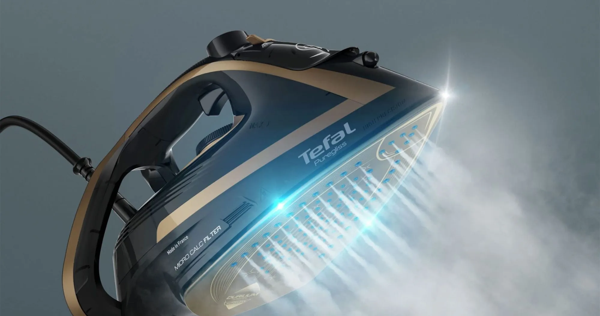 Праска Tefal FV8064E0 (Black/Gold)