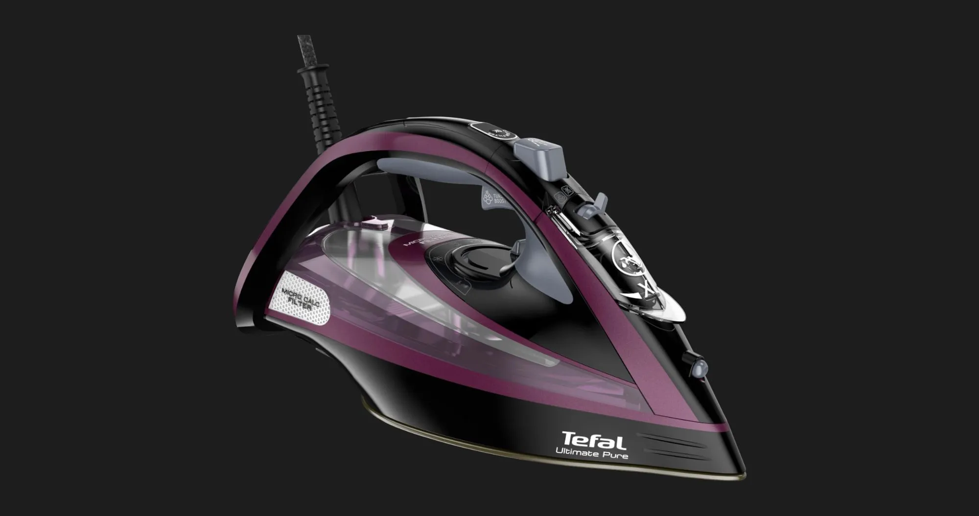 Праска Tefal FV9835E0 (Black/Burgundy)