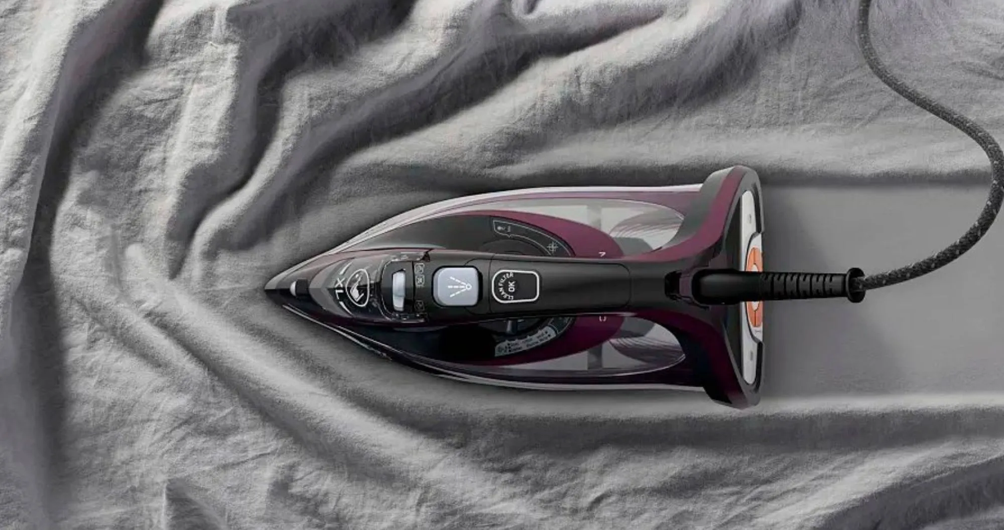 Праска Tefal FV9835E0 (Black/Burgundy)