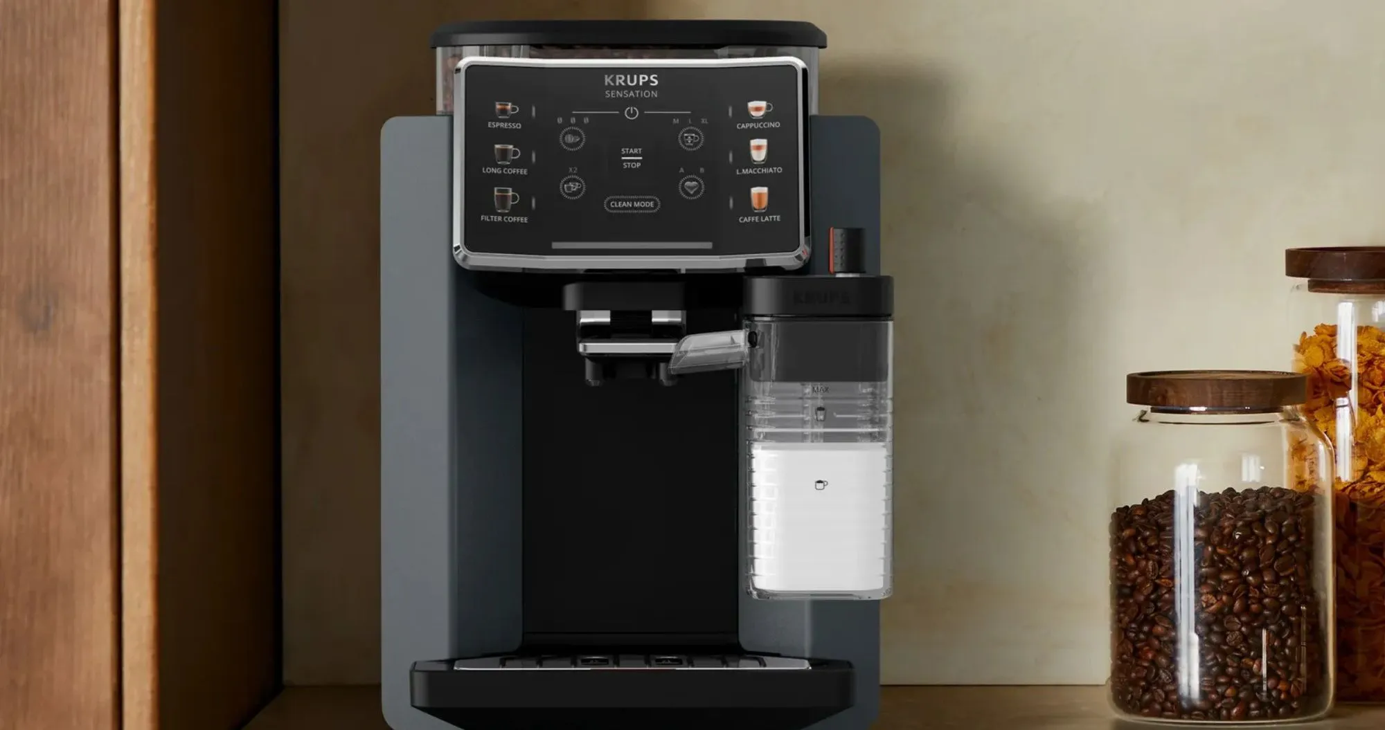 Кавомашина Krups Sensation Milk (Black) (EA912B10)