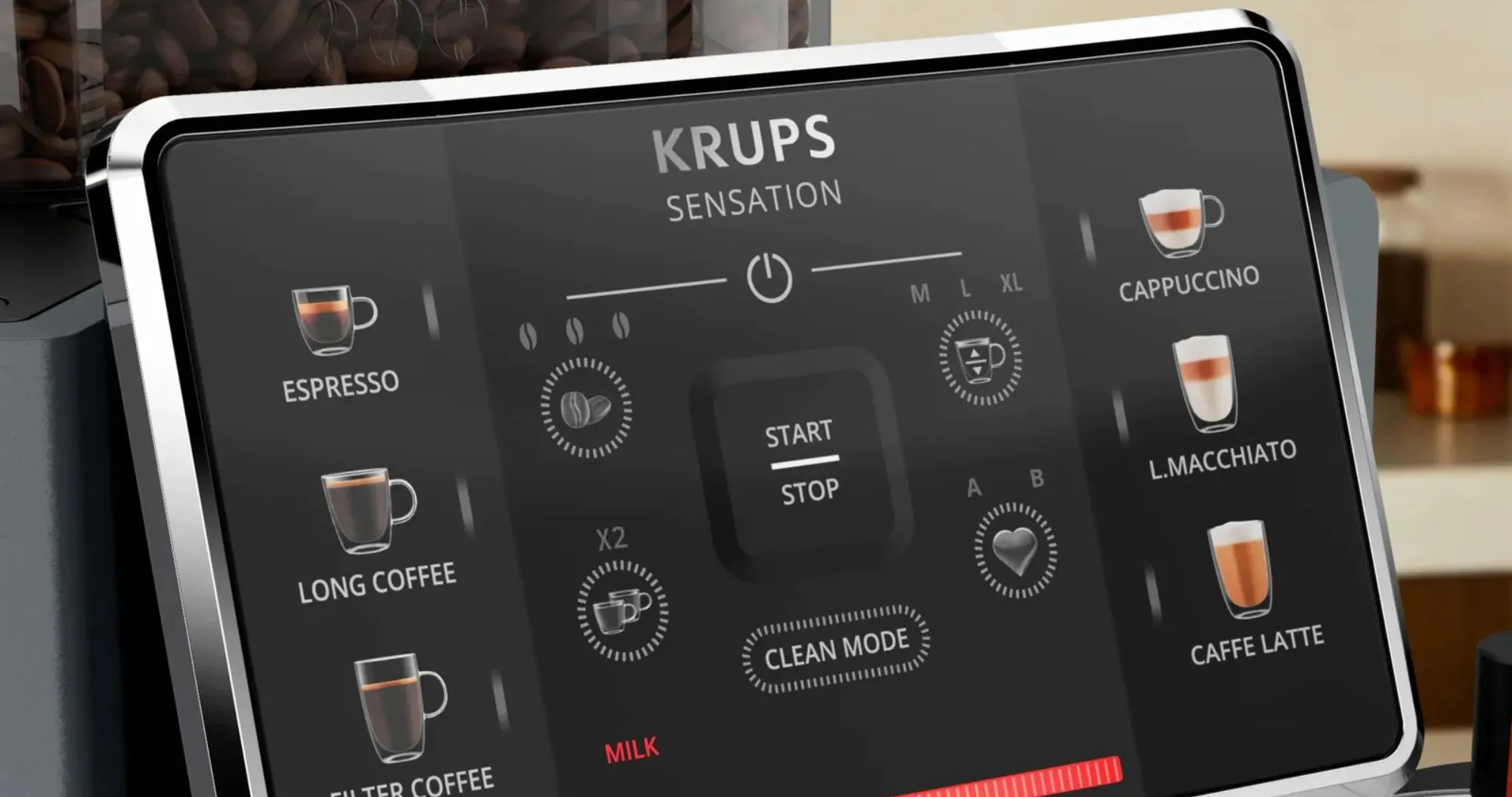 Кавомашина Krups Sensation Milk (Black) (EA912B10)