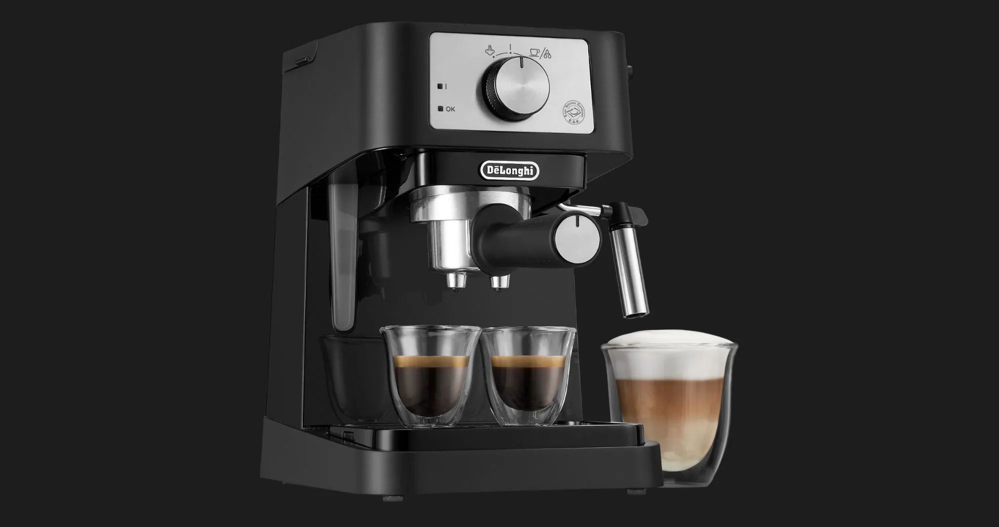 Ріжкова кавоварка DeLonghi Stilosa (Black) (EC260BK)
