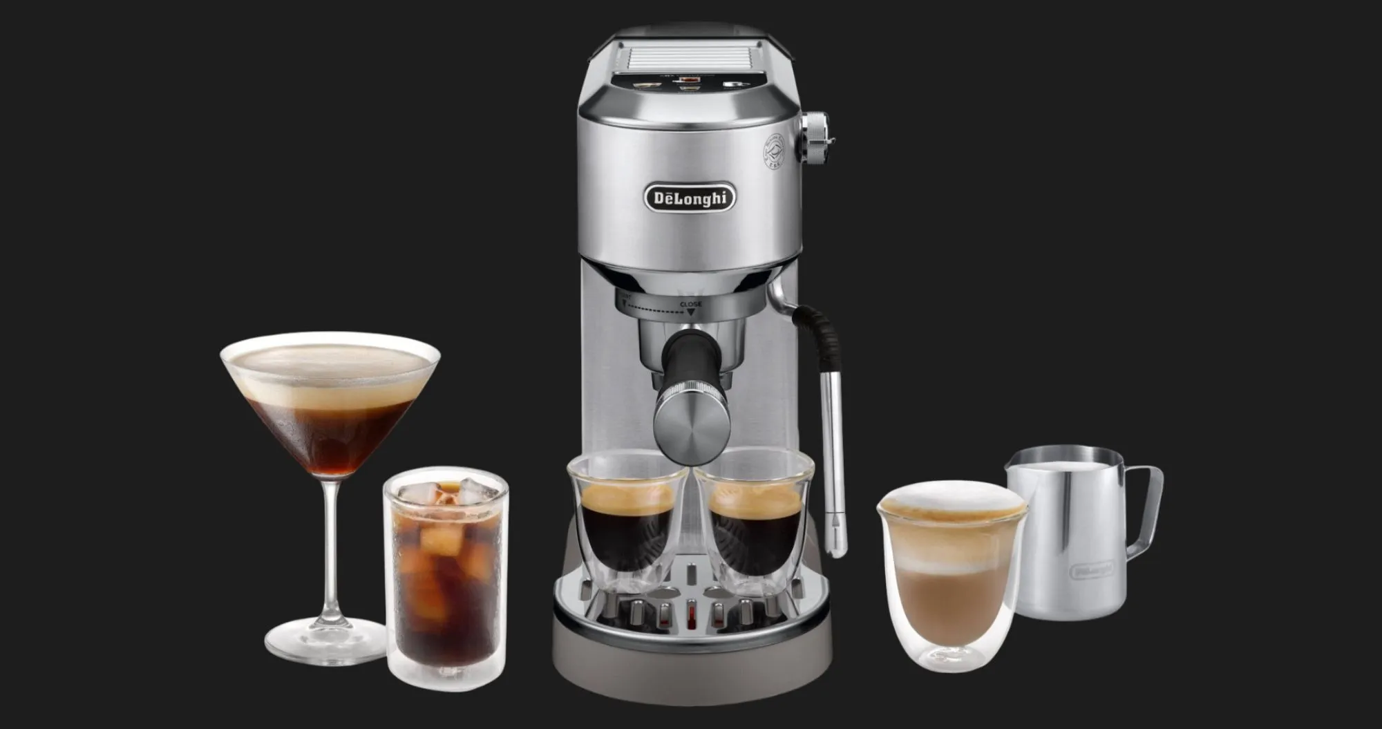 Ріжкова кавоварка DeLonghi Dedica Duo (Metallic) (EC890.M)