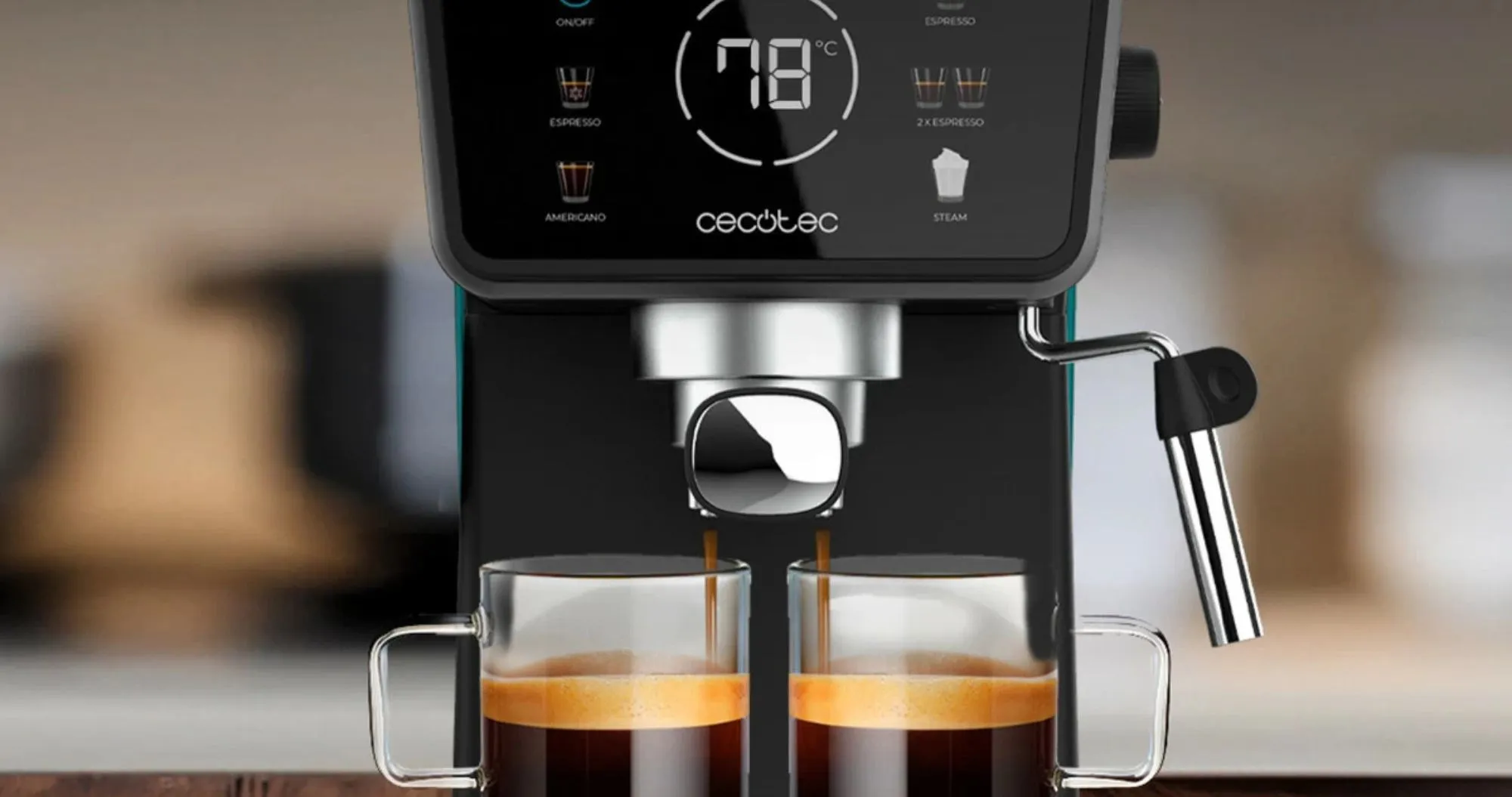 Ріжкова кавоварка Cecotec Power Espresso 20 ColdBrew Touch (Black) (CCTC-00269)