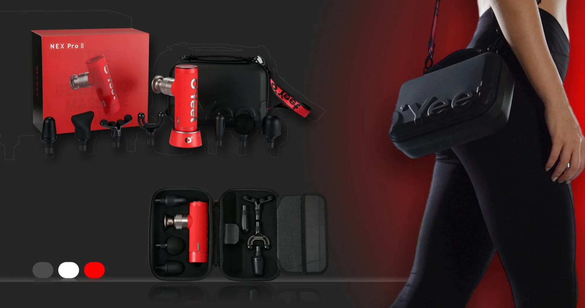 Перкусійний масажер Oyeet NEX PRO II (Red)