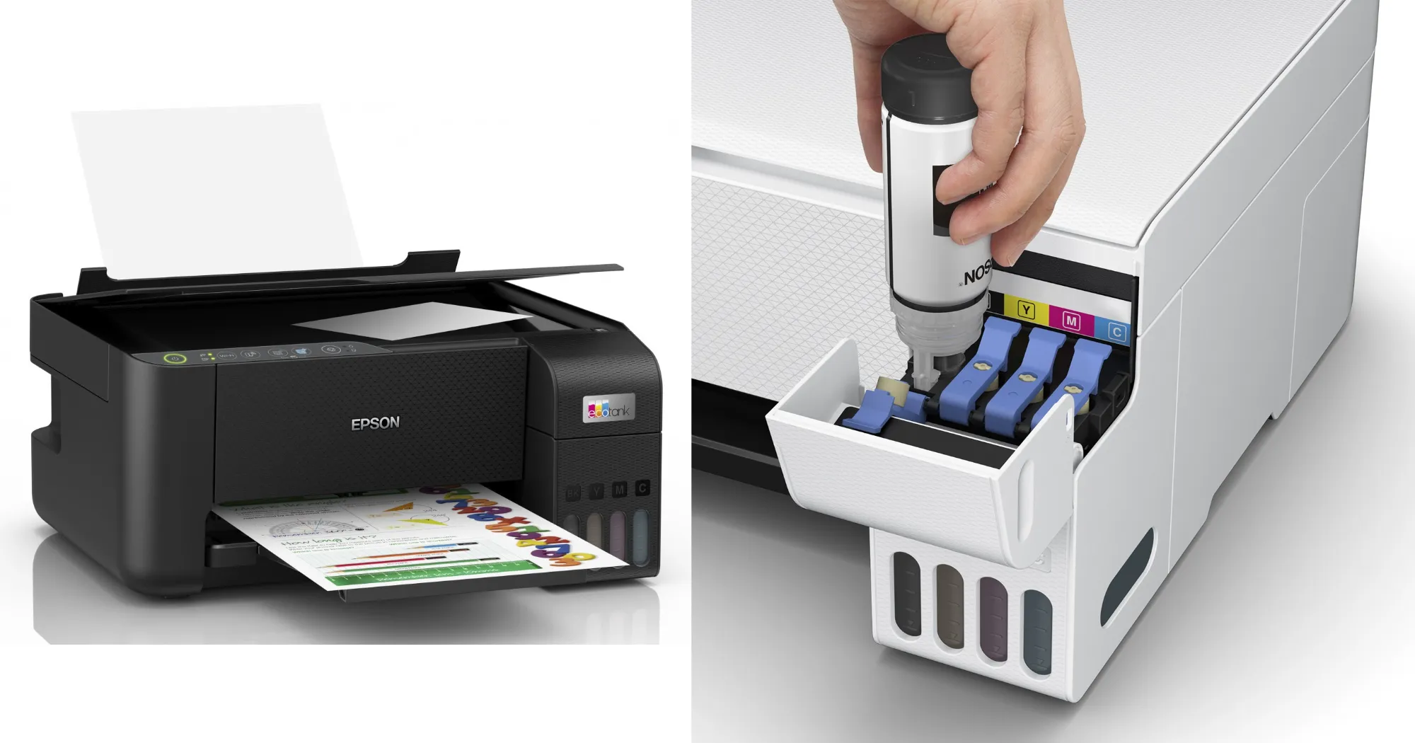 БФП Струменевий принтер Epson EcoTank L3276 (White) (C11CJ67436)