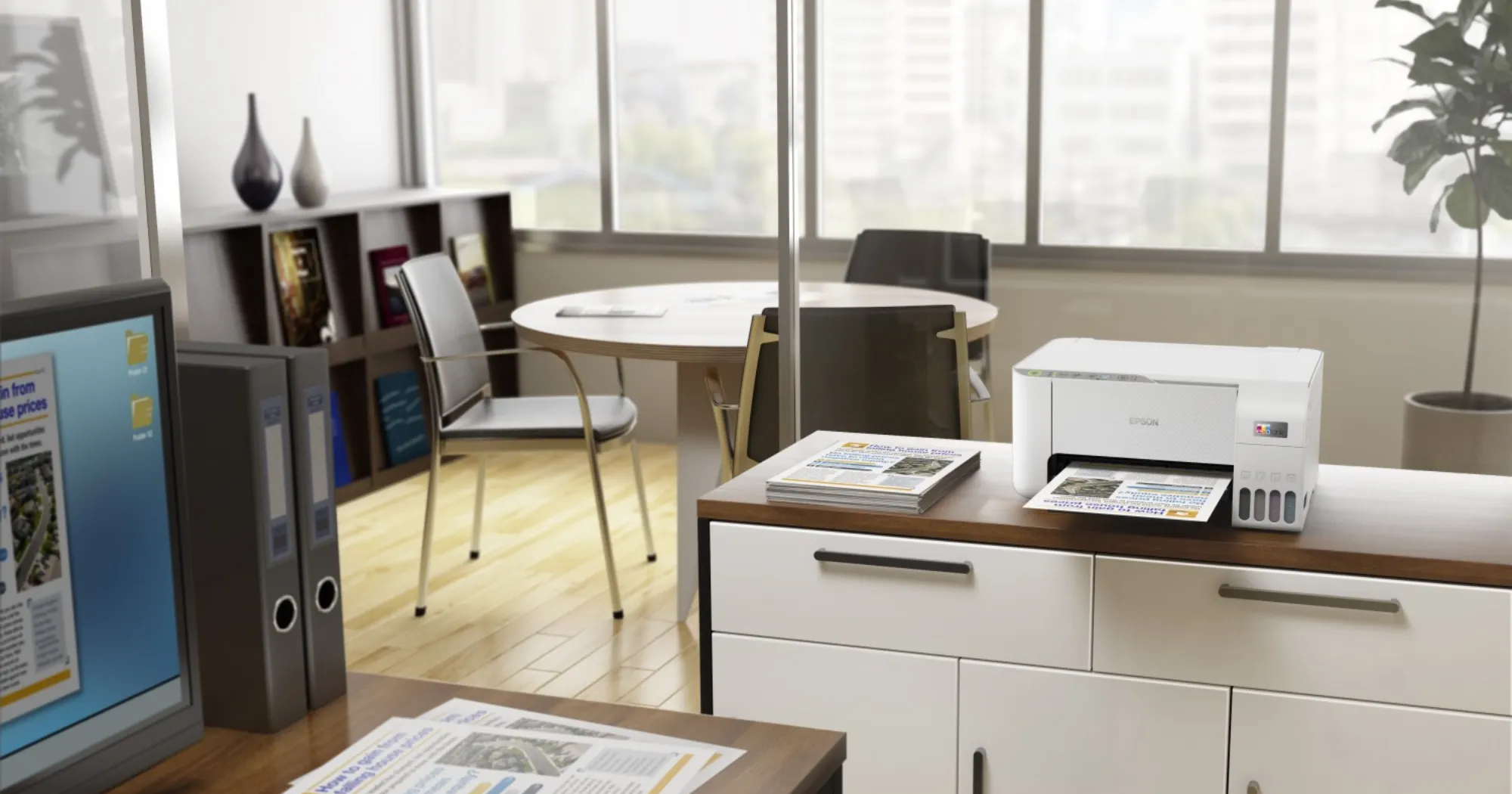 БФП Струменевий принтер Epson EcoTank L3276 (White) (C11CJ67436)