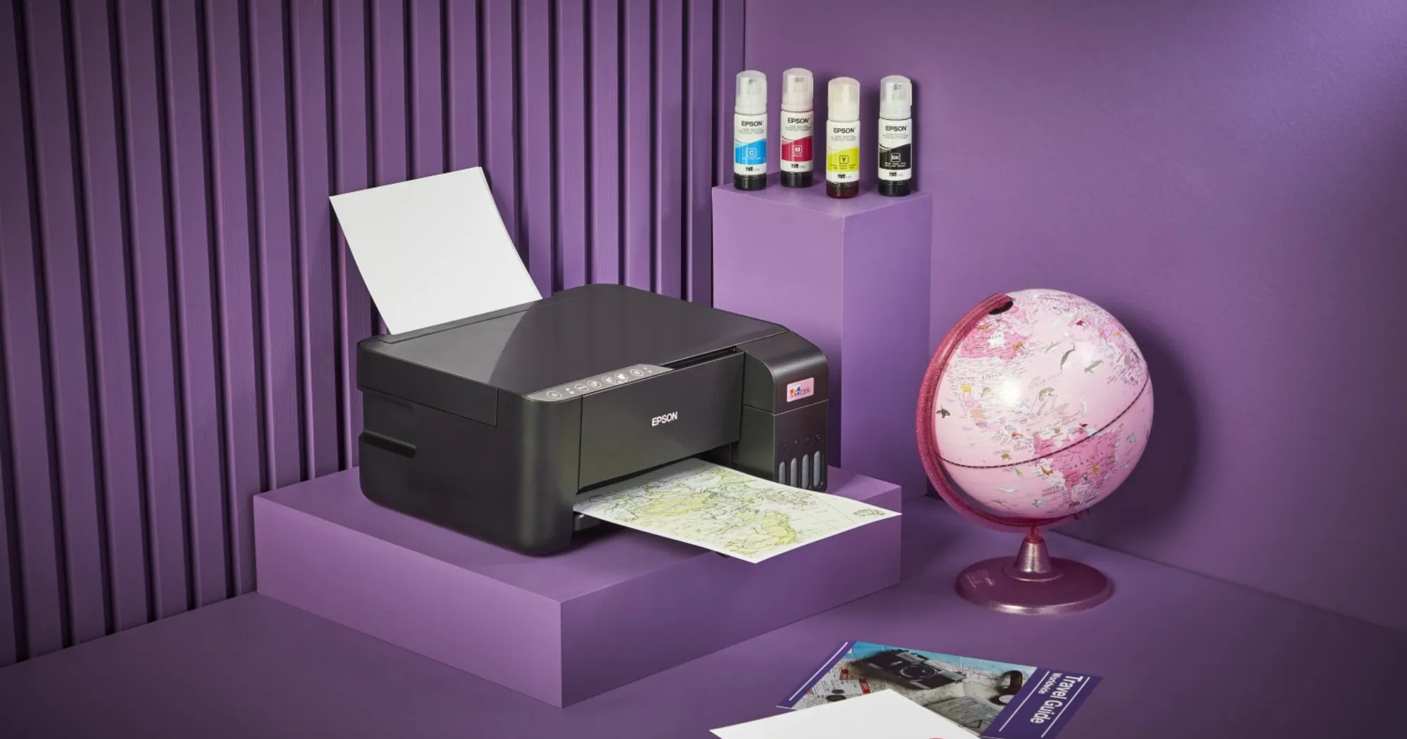 БФП Струменевий принтер Epson EcoTank L3276 (White) (C11CJ67436)