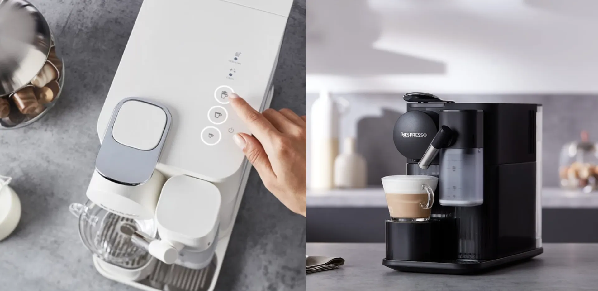 Кавоварка капсульна Delonghi Nespresso Lattissima One (Black) (EN510.B)