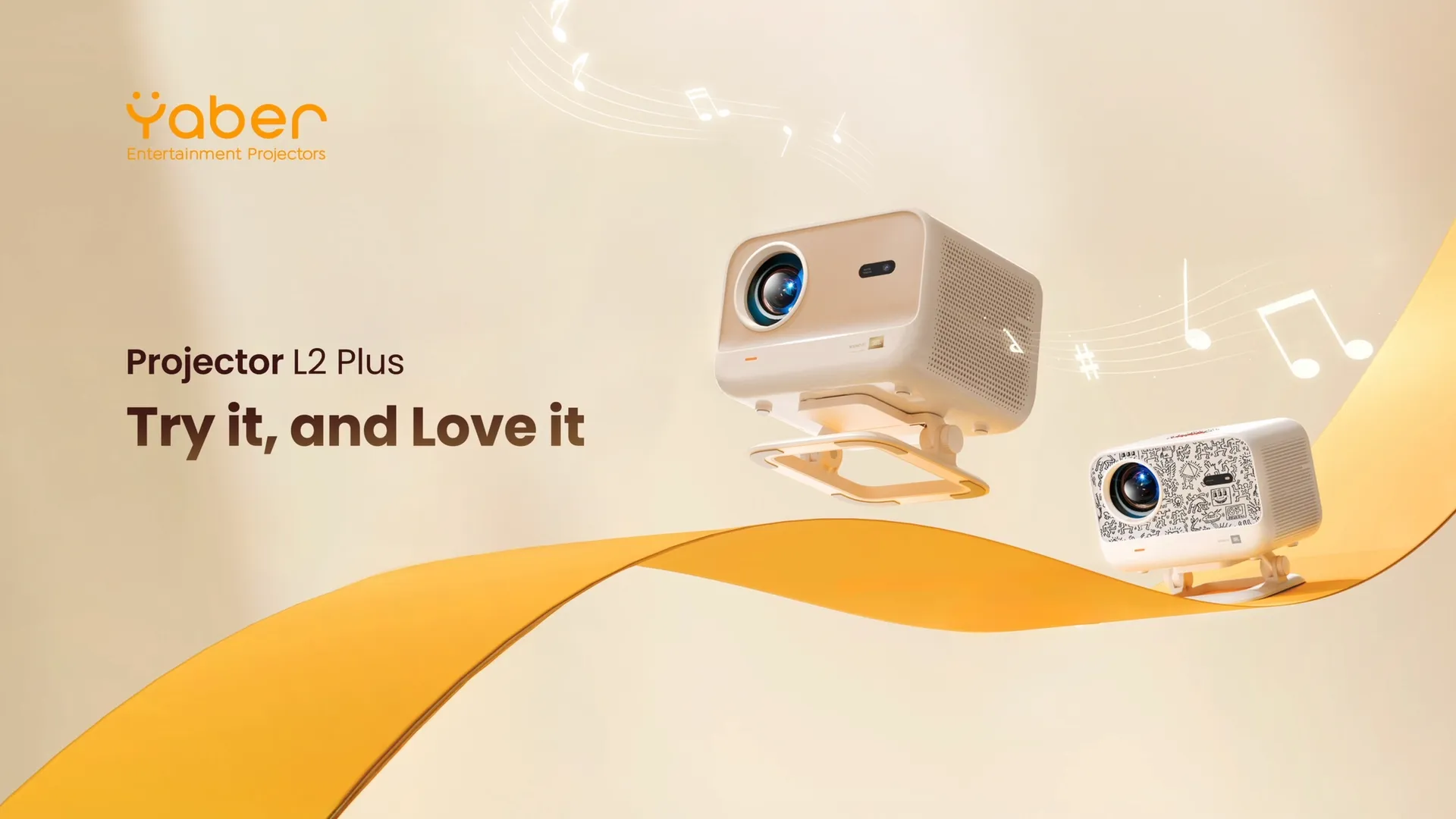 Проектор для дому Yaber L2 Plus (Beige) (UA)