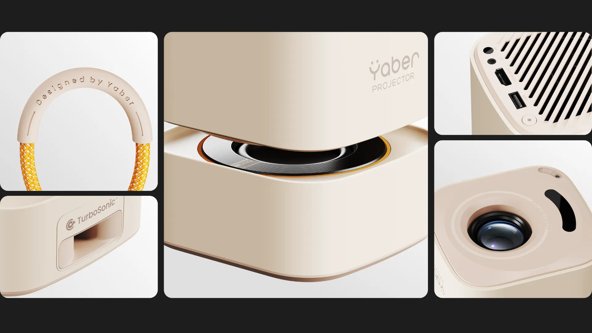 Портативний проектор Yaber T1 Pro (Beige) (UA)