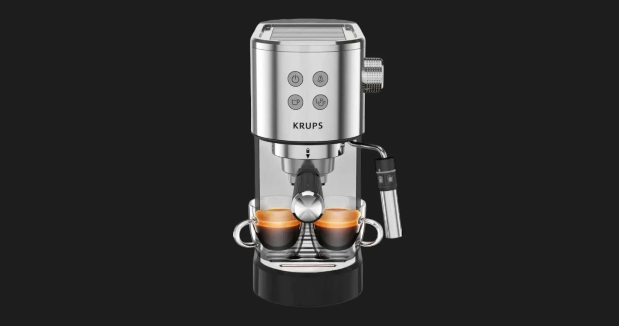 Ріжкова кавоварка Krups (XP444C10) (Stainless Steel)
