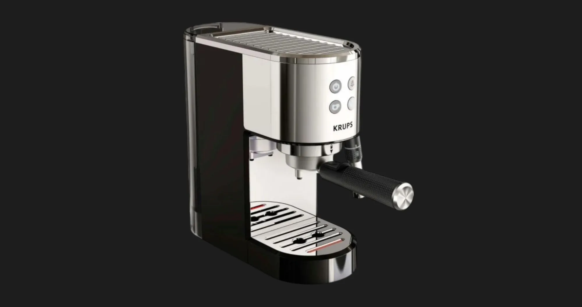 Ріжкова кавоварка Krups (XP444C10) (Stainless Steel)
