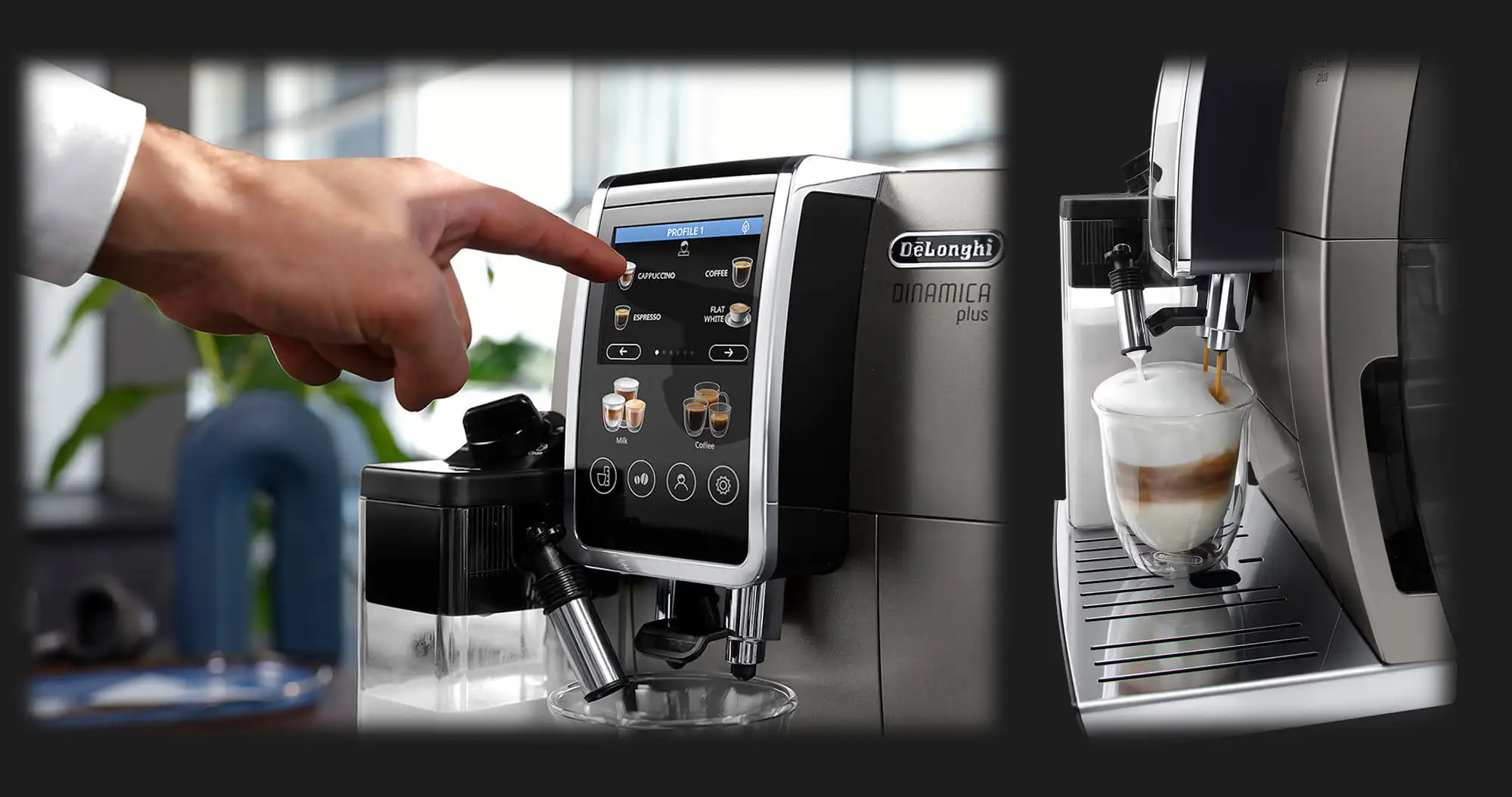 Кавомашина Delonghi Dinamica Plus (Gray/Black)