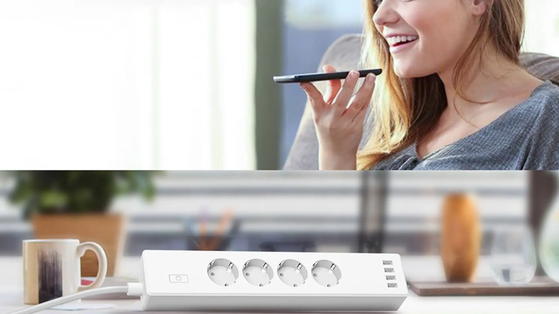 Розумний подовжувач живлення Wi-Fi Meross MSS425FHK (White) (EU)