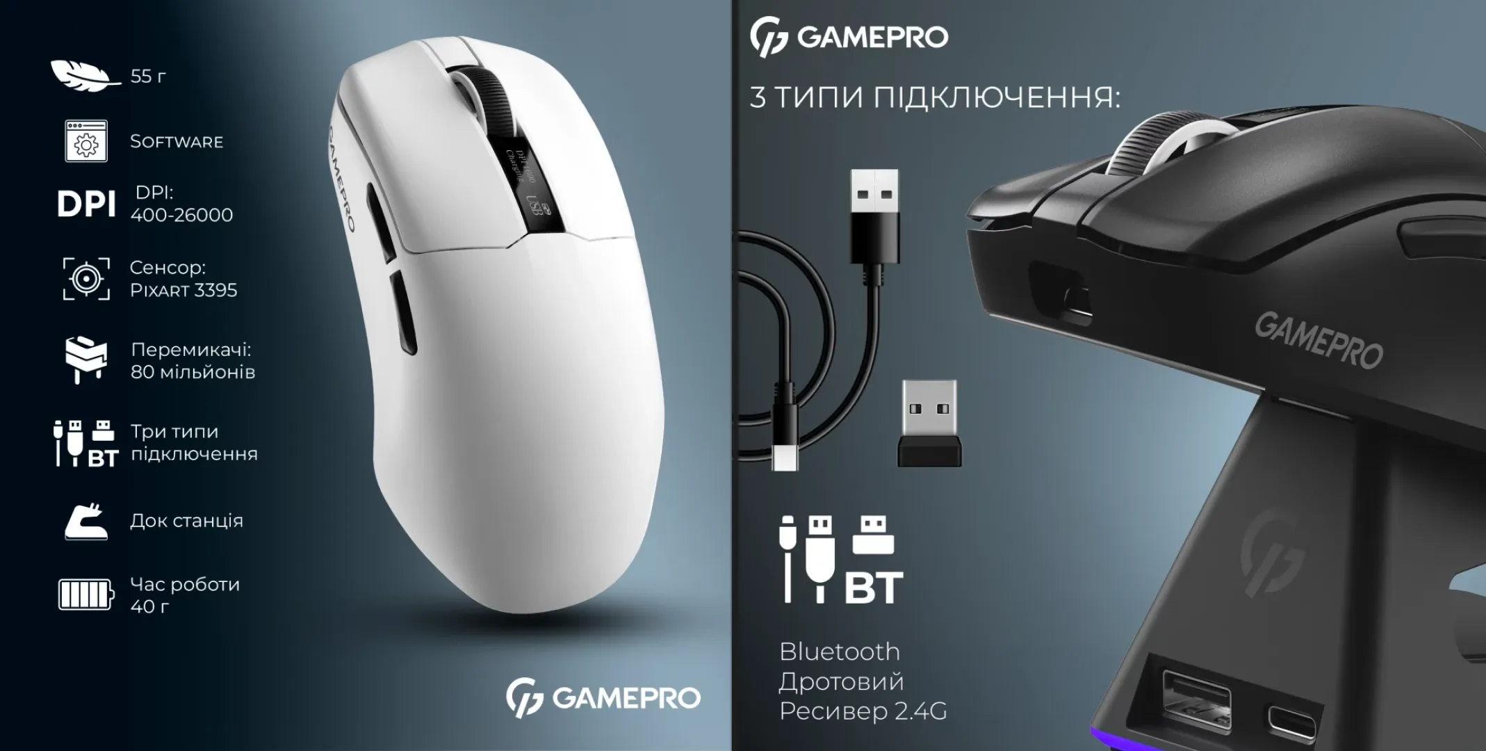 Ігрова миша GamePro Asgard Thor GM023B (Black) (UA)