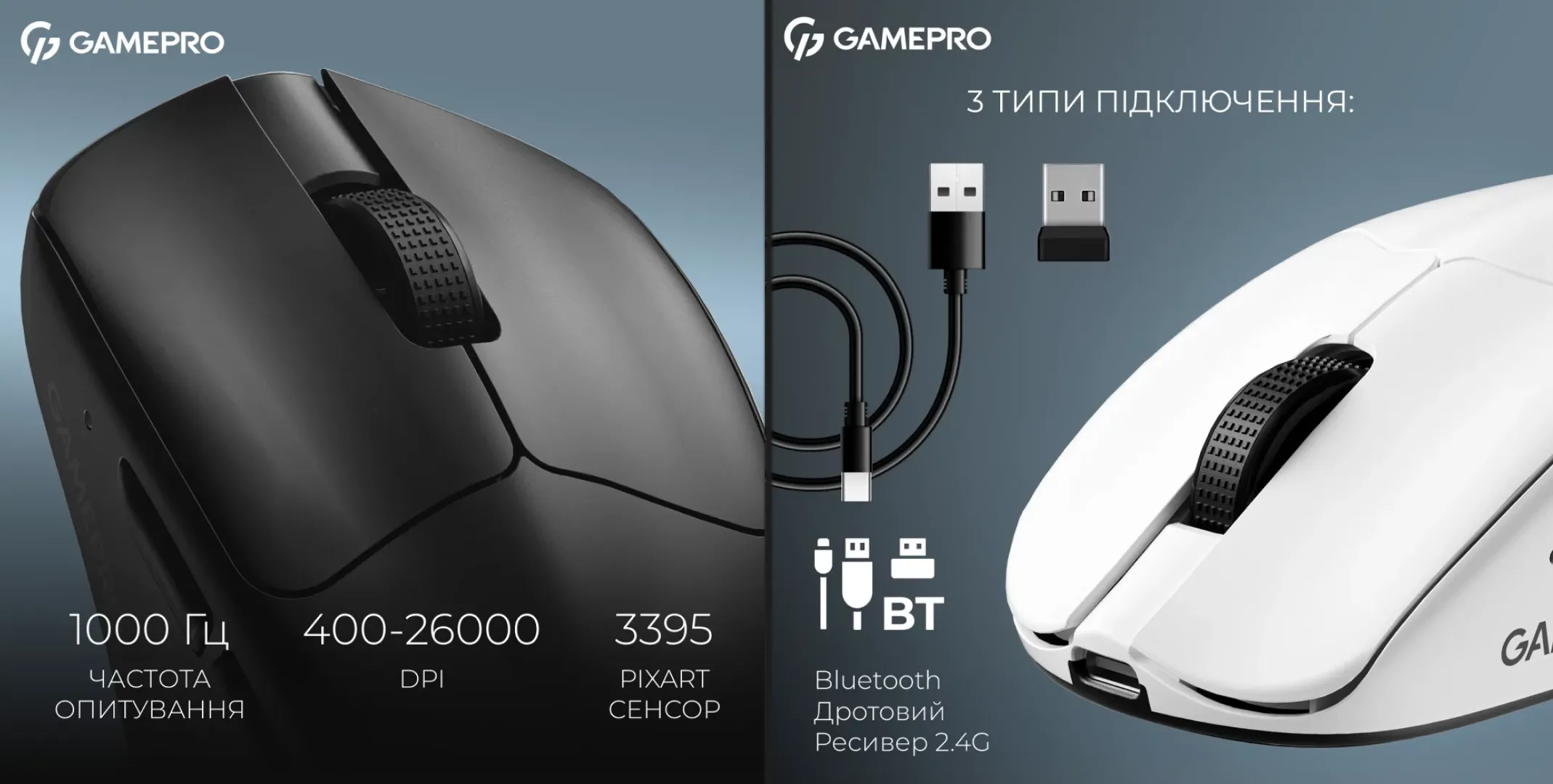 Ігрова миша GamePro Asgard Surt GM017W (White) (UA)